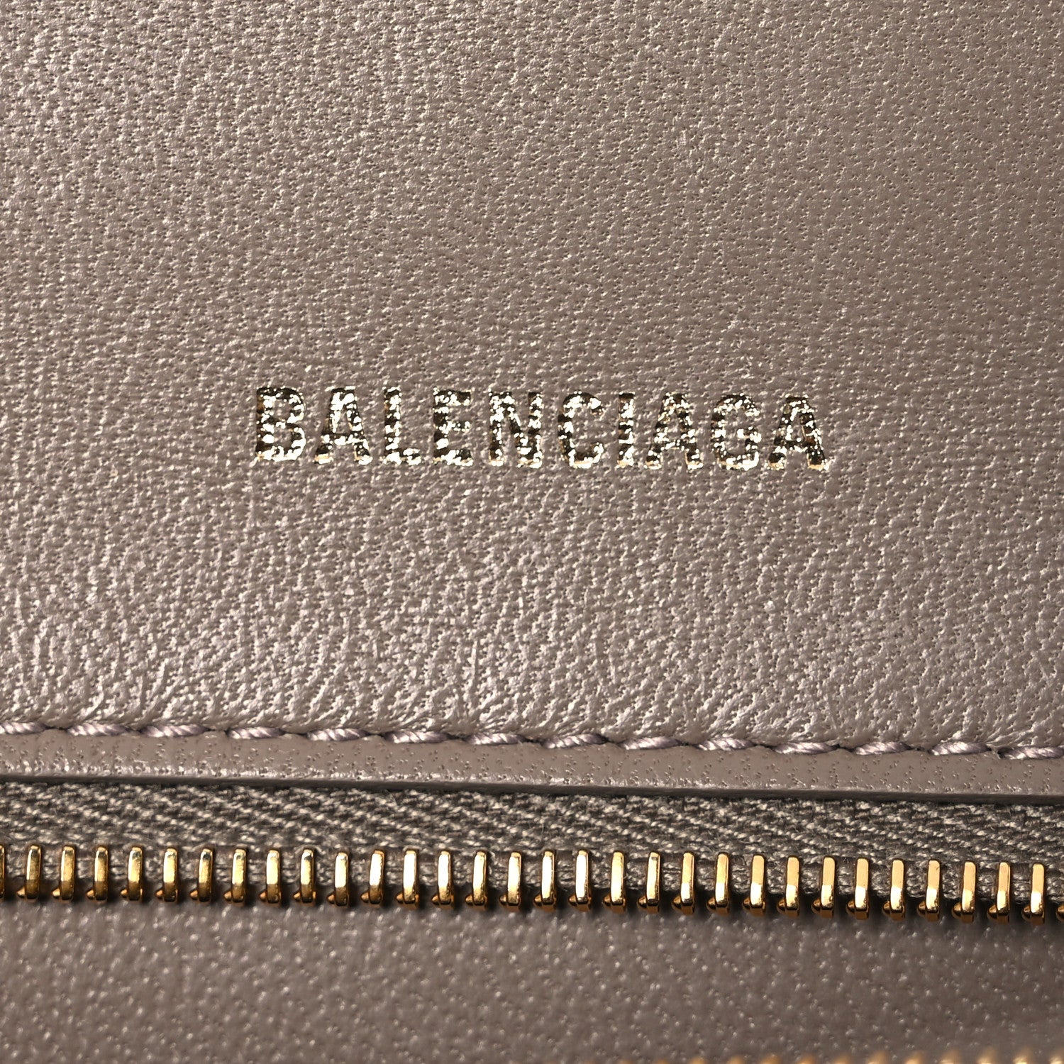 Balenciaga Grained Calfskin Small Hourglass Top Handle Bag Mink Grey 6 of 14
