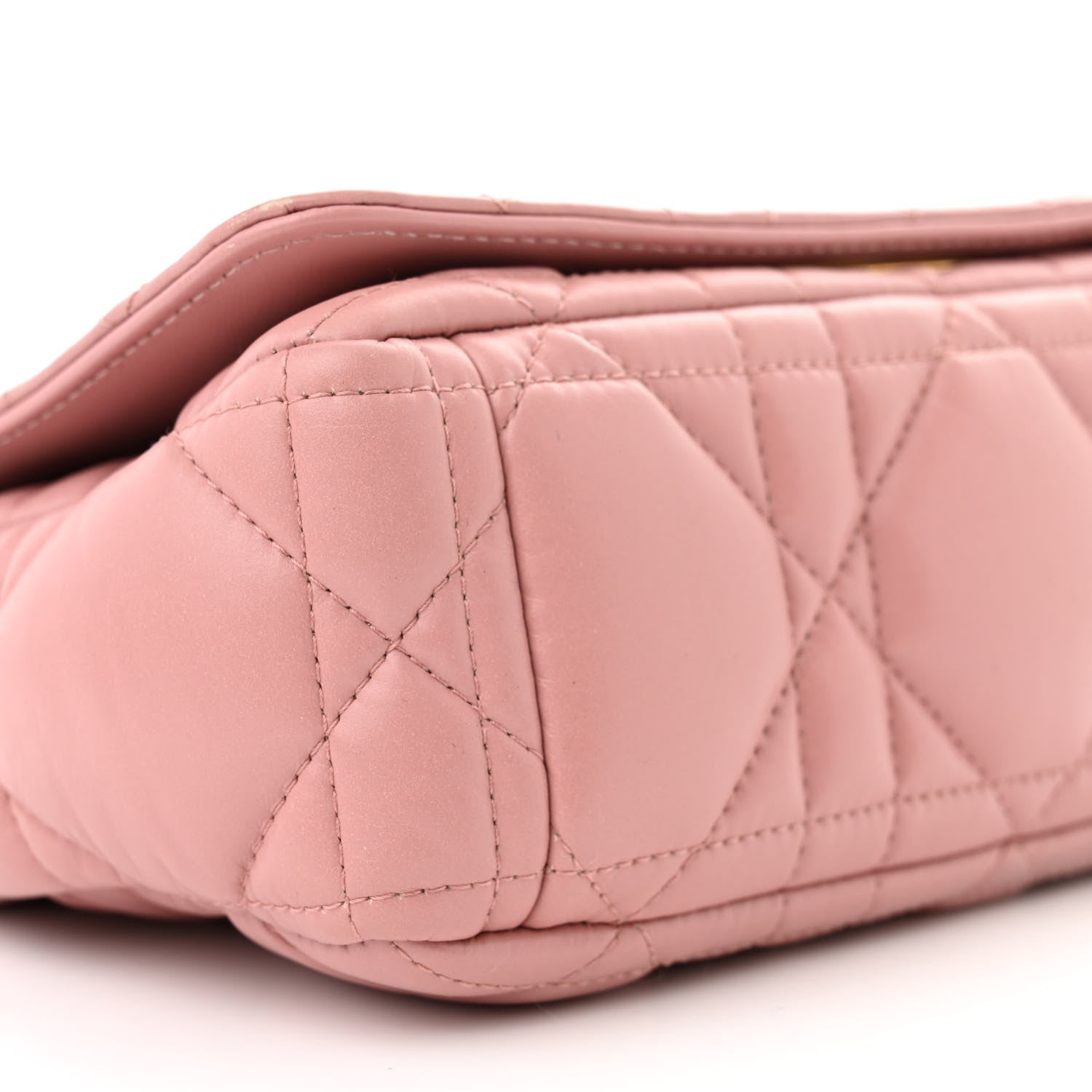 Christian Dior Lambskin Macrocannage Small Dior Caro Bag Pink 9 of 10