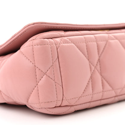 Christian Dior Lambskin Macrocannage Small Dior Caro Bag Pink 9 of 10
