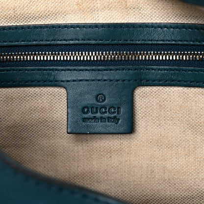 Gucci Calfskin Medium New Jackie Shoulder Bag Teal 6 of 25