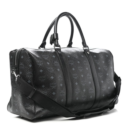 MCM Visetos Medium Traveler Weekender Duffle Bag Black 3 of 11