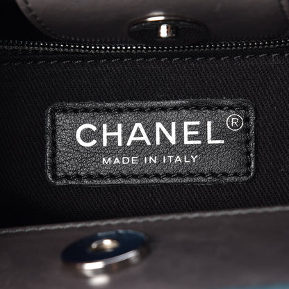 Chanel Glazed Calfskin Quilted Large CC Delivery Tote Grey 8 of 9