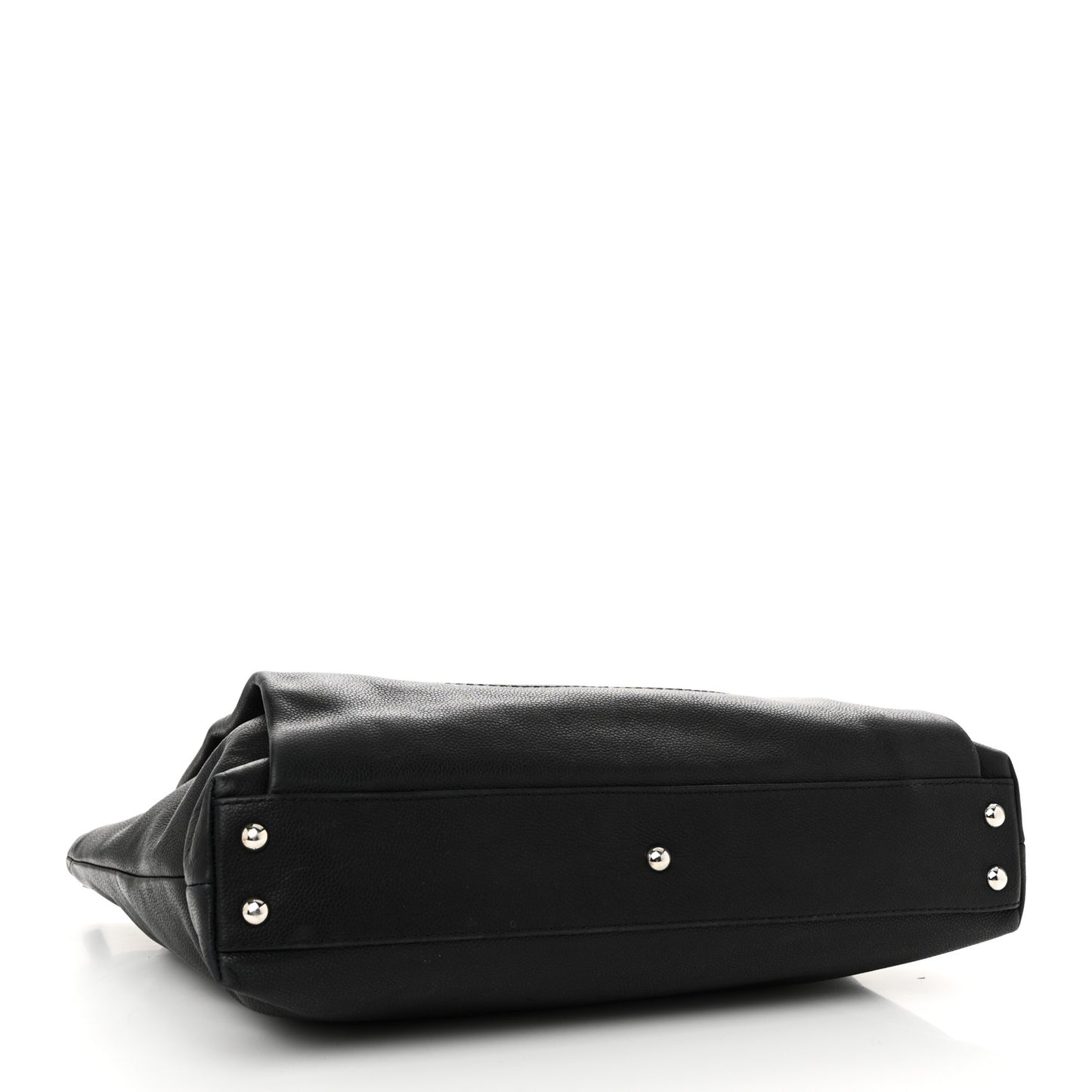Caviar Large CC Tuck Tote Black