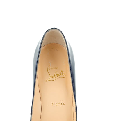 Christian Louboutin Patent Fifi 120 Pumps 40 Navy 6 of 9