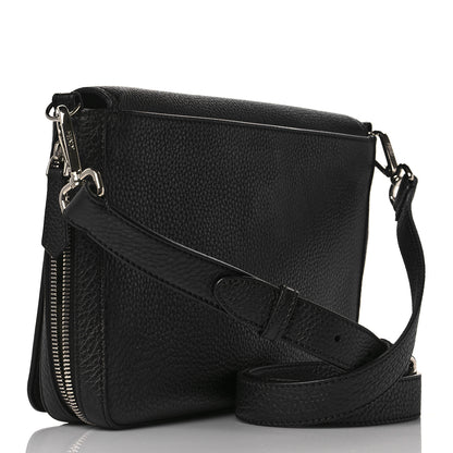 Fendi Cuoio Romano Selleria Messenger Black 3 of 8