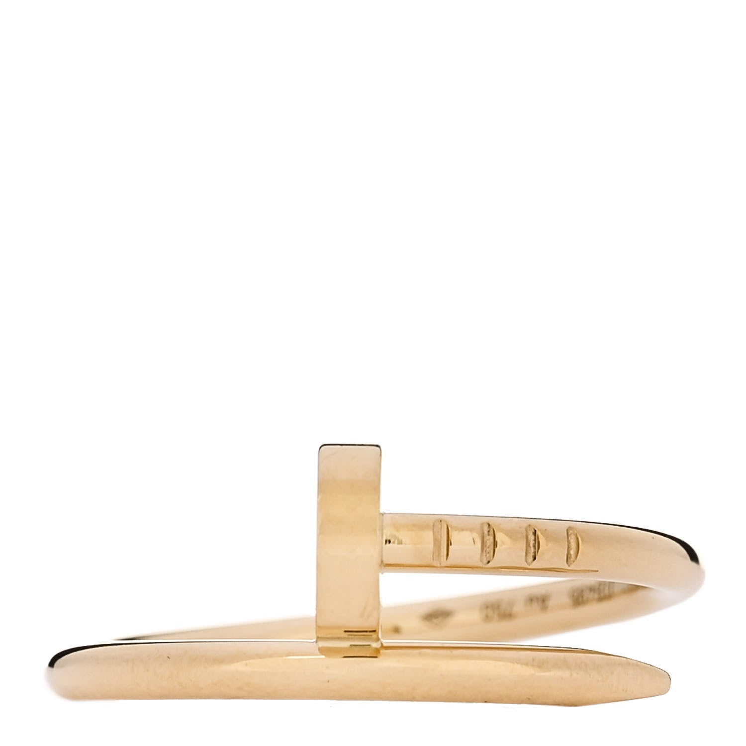Cartier 18K Yellow Gold Small Juste Un Clou Ring 53 6.25 1 of 5