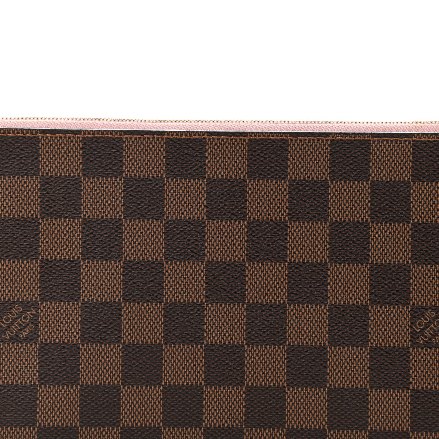 Damier Ebene Neverfull MM GM Pochette Rose Ballerine