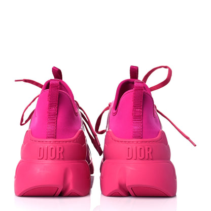 Christian Dior Neoprene Rubber Womens D-Connect Sneakers 37.5 Fuchsia 5 of 11