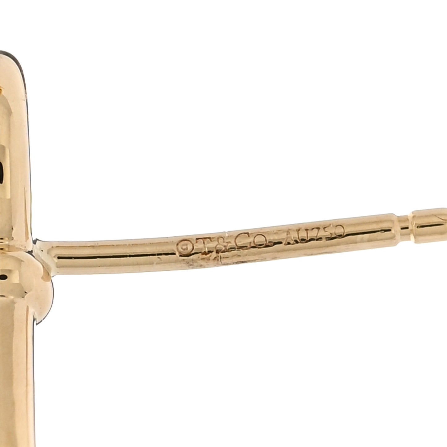 18K Yellow Gold Mini Key Earrings