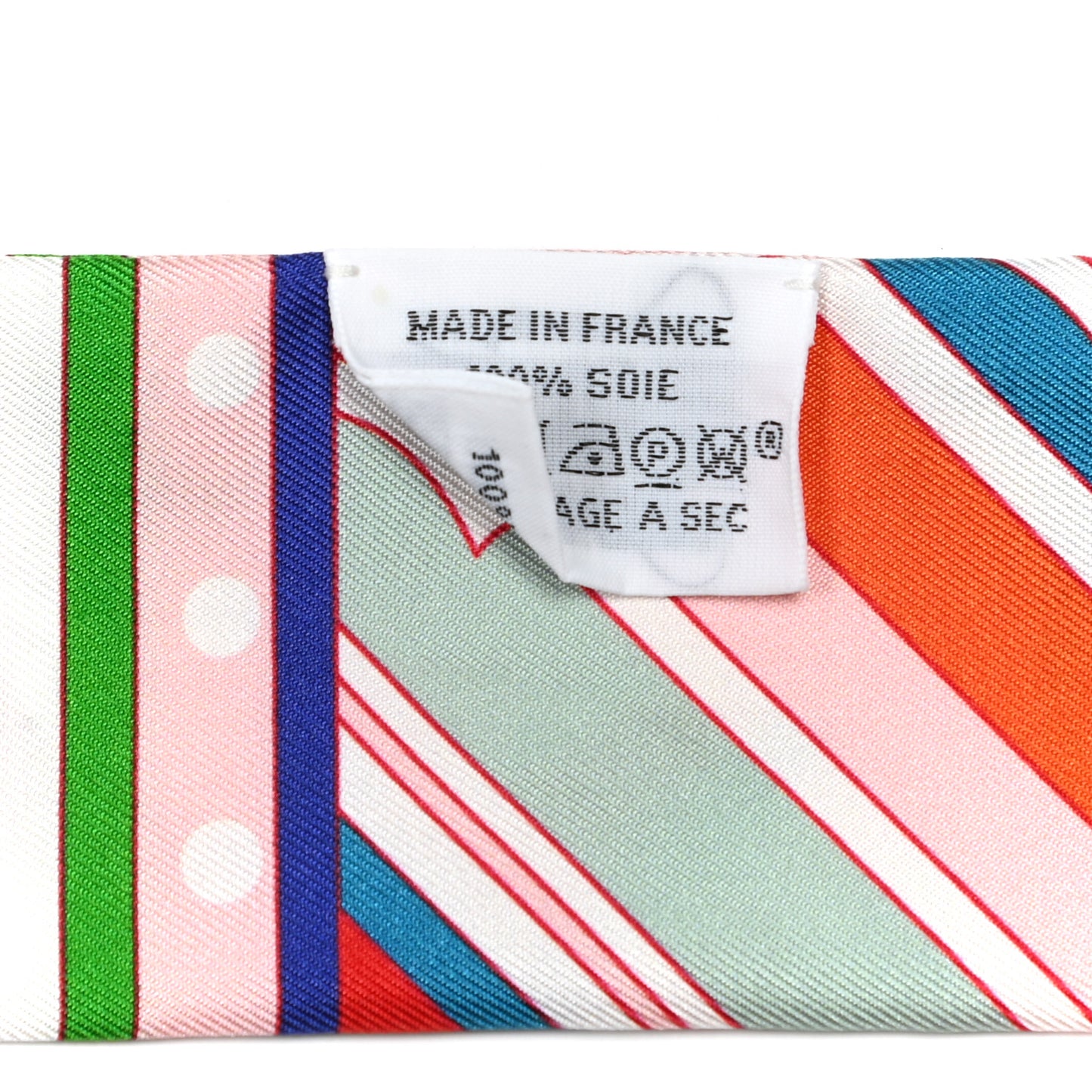 Silk Faubourg Rainbow Twilly Rose Pale Rouge Vert