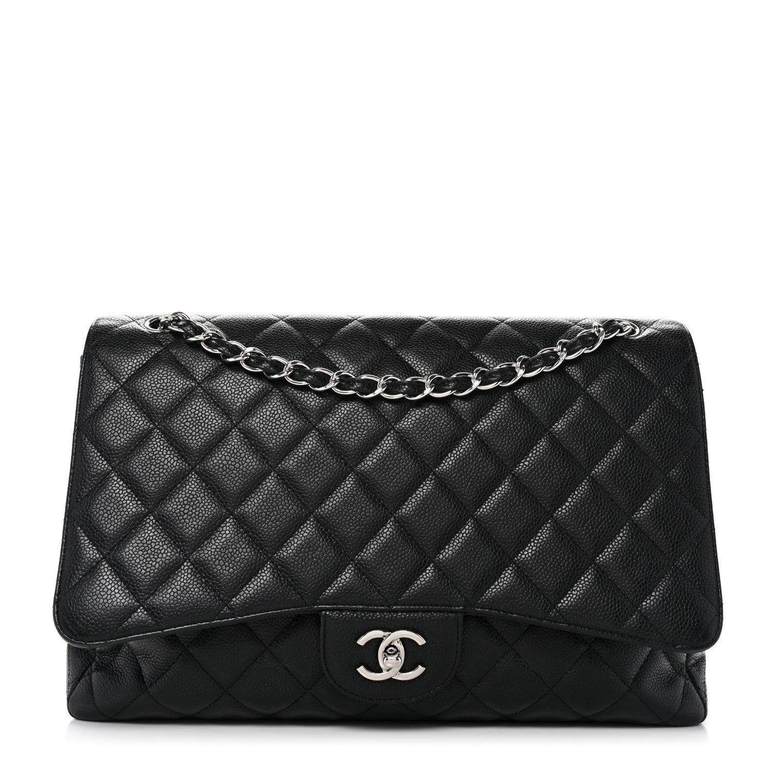 Chanel Caviar Maxi Single Flap Black 1 of 11