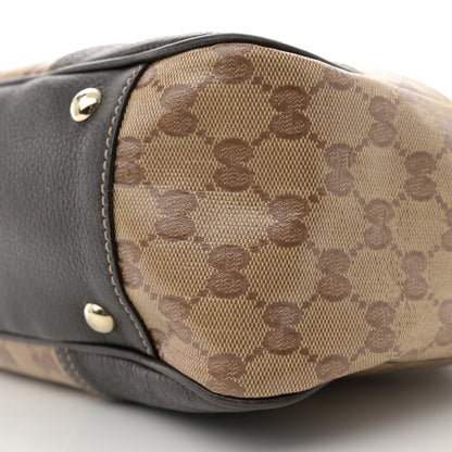 Gucci Crystal Monogram Medium Princy Tote Dark Brown 10 of 14