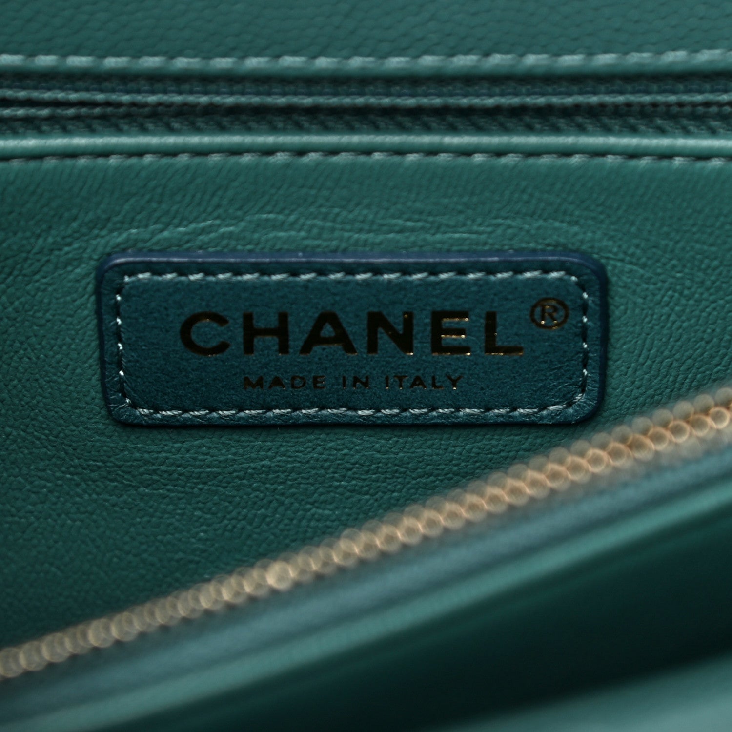 Chanel Caviar Quilted Medium Coco Handle Flap Dark Green 5 of 10