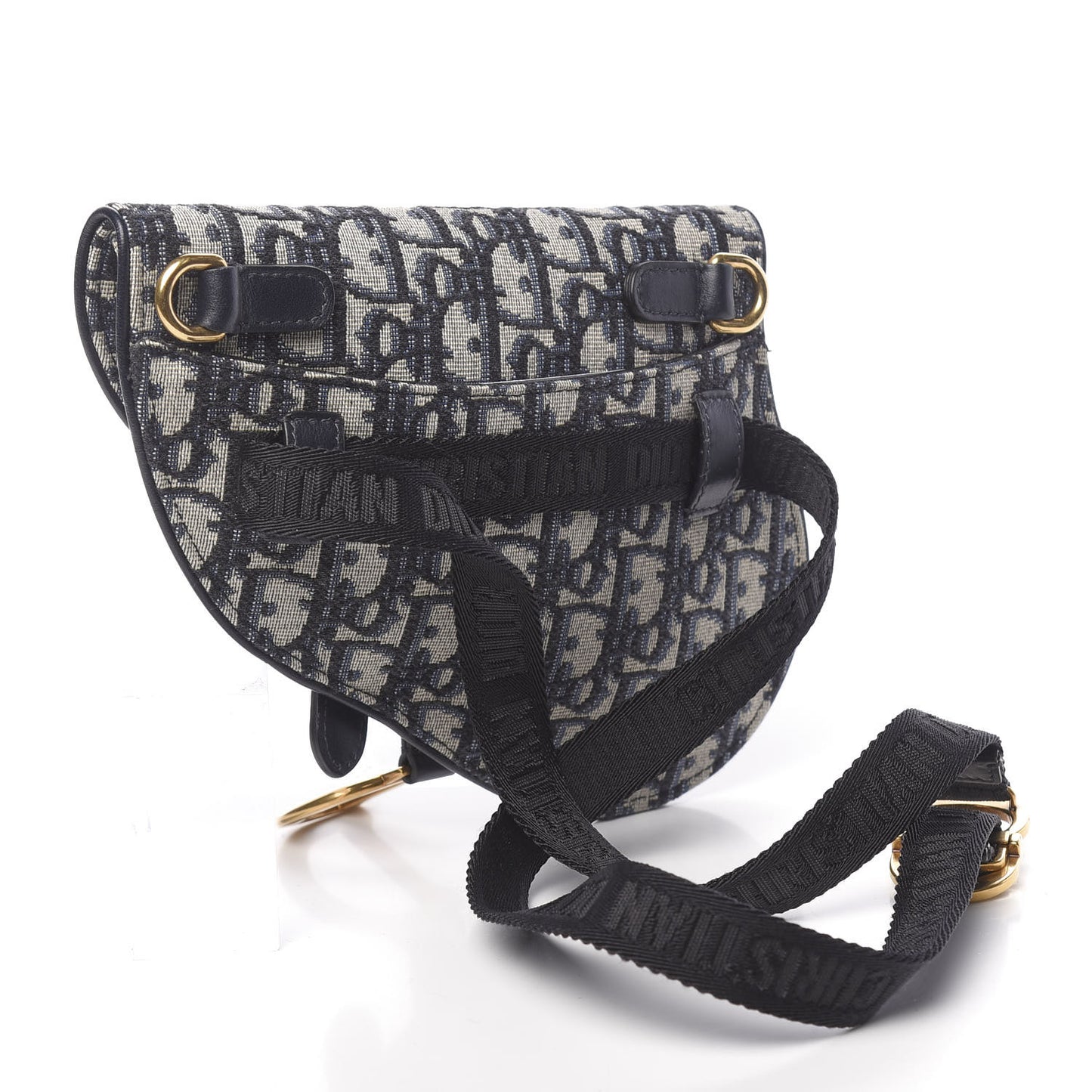 Oblique Saddle Belt Bag Blue