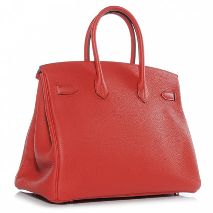 Hermes Togo Birkin 35 Rouge Casaque 3 of 10