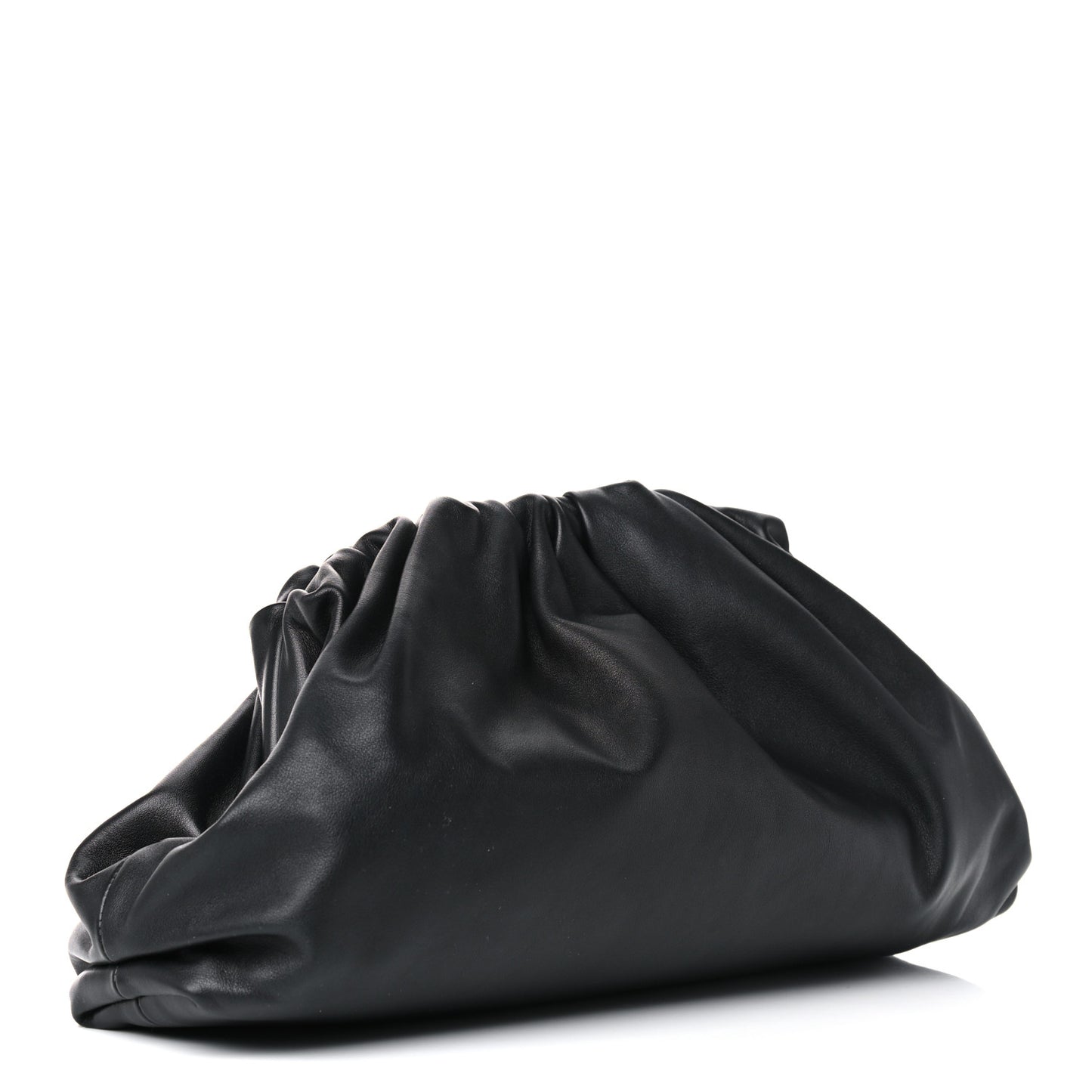 Smooth Butter Calf The Pouch Oversized Clutch Black