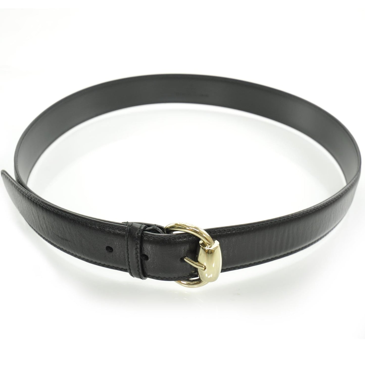 Leather Horsebit Belt 95 38 Black