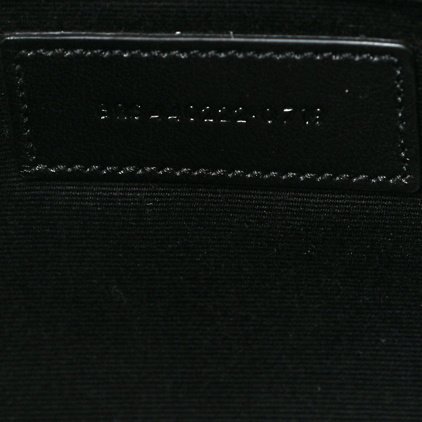 Calfskin Matelasse Chevron Monogram Document Holder Black