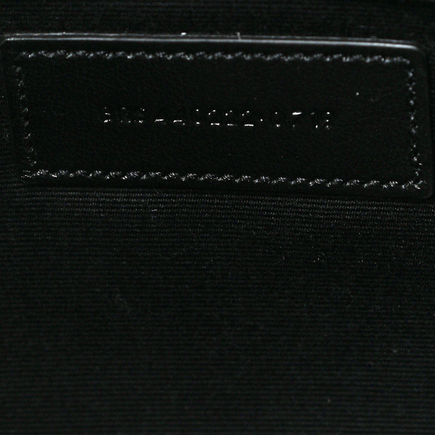 Saint Laurent Calfskin Matelasse Chevron Monogram Document Holder Black 7 of 11
