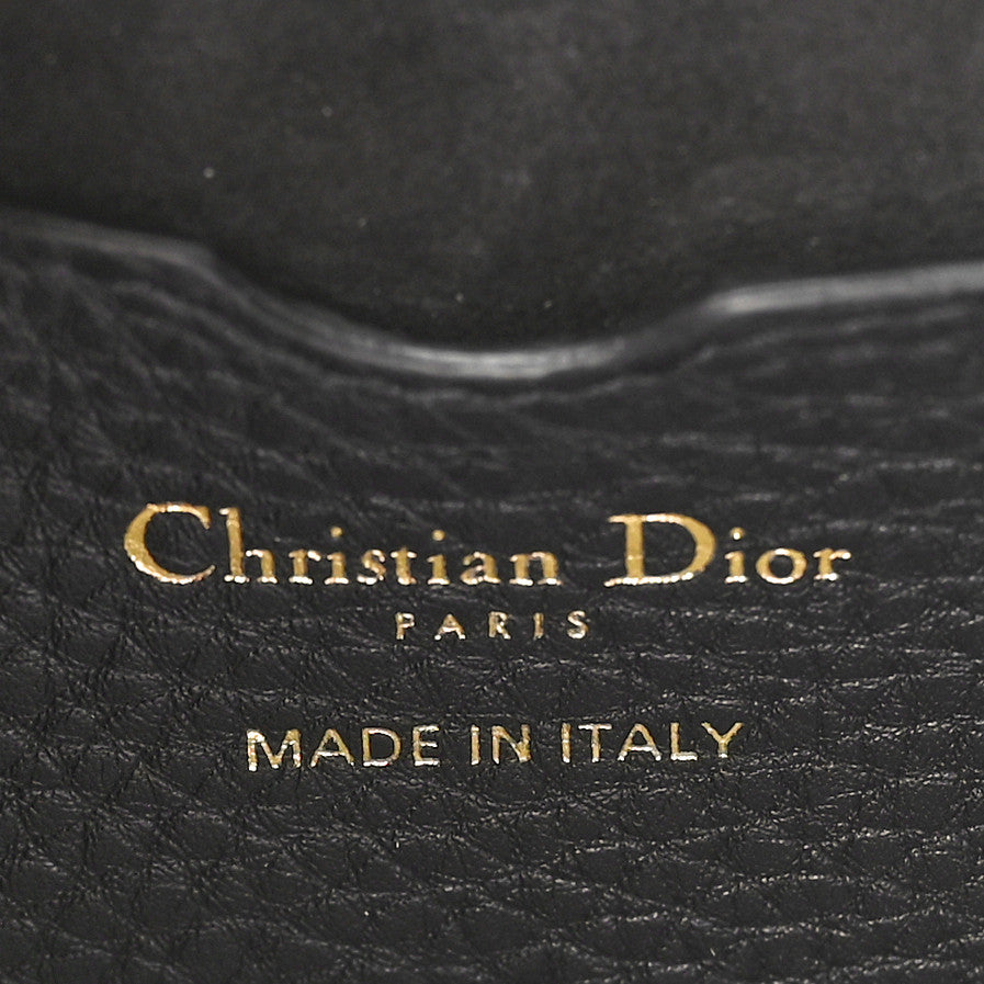 Christian Dior Grained Calfskin Medium Bobby Flap Black 9 of 12