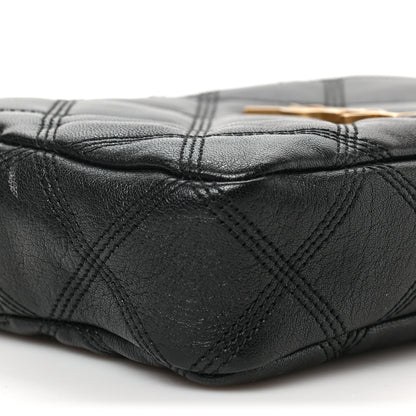Saint Laurent Grained Lambskin Quilted Mini Becky Double Zip Bag Black 7 of 8