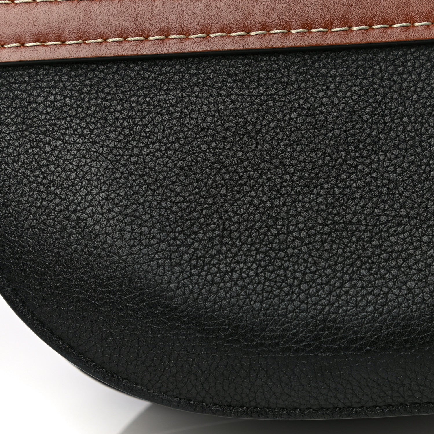 Loewe Grained Calfskin Small Gate Crossbody Bag Pecan Black 13 of 14