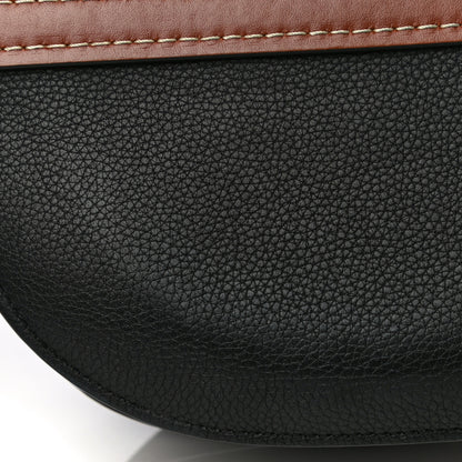 Loewe Grained Calfskin Small Gate Crossbody Bag Pecan Black 13 of 14