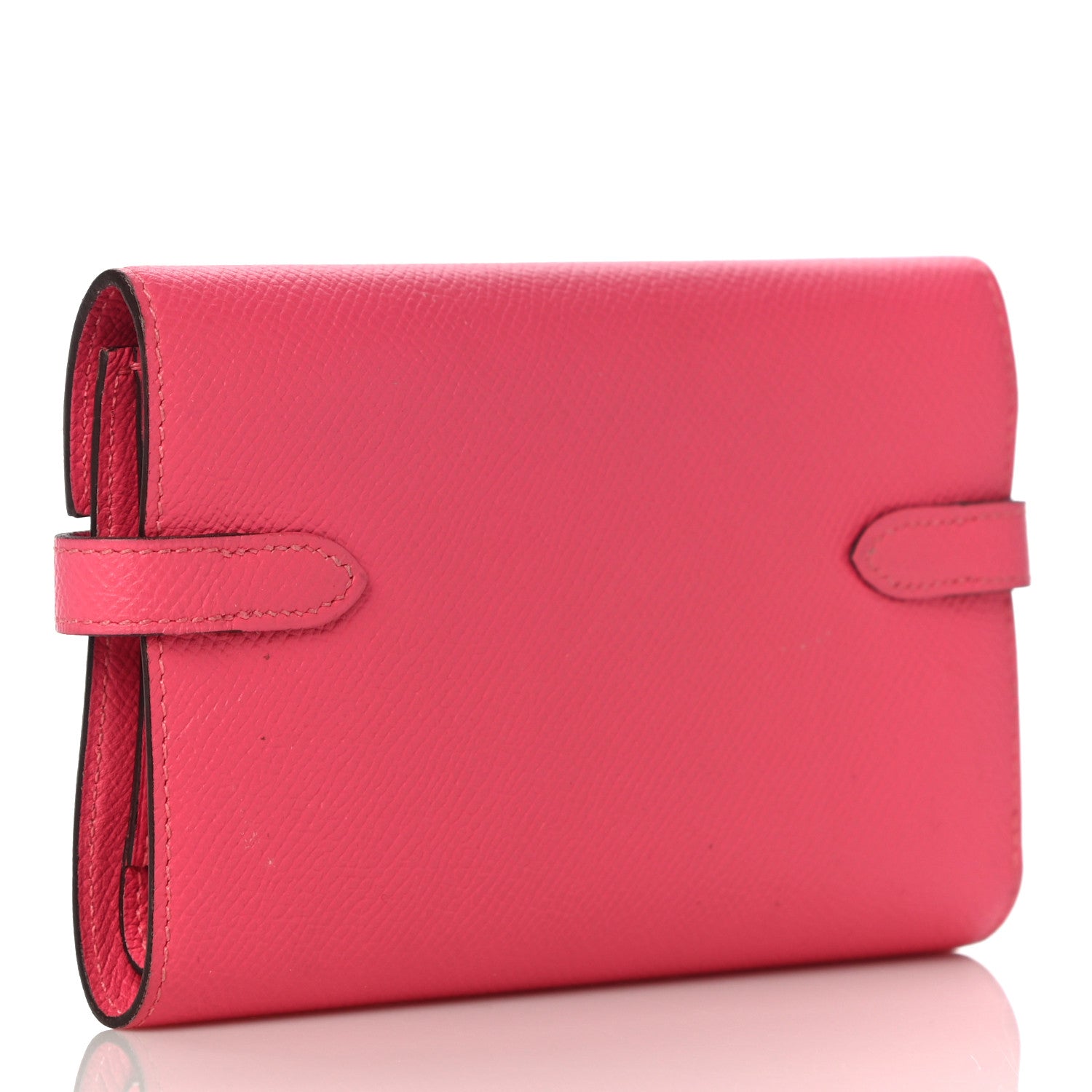 Hermes Epsom Medium Kelly Wallet Rose Extreme 3 of 12