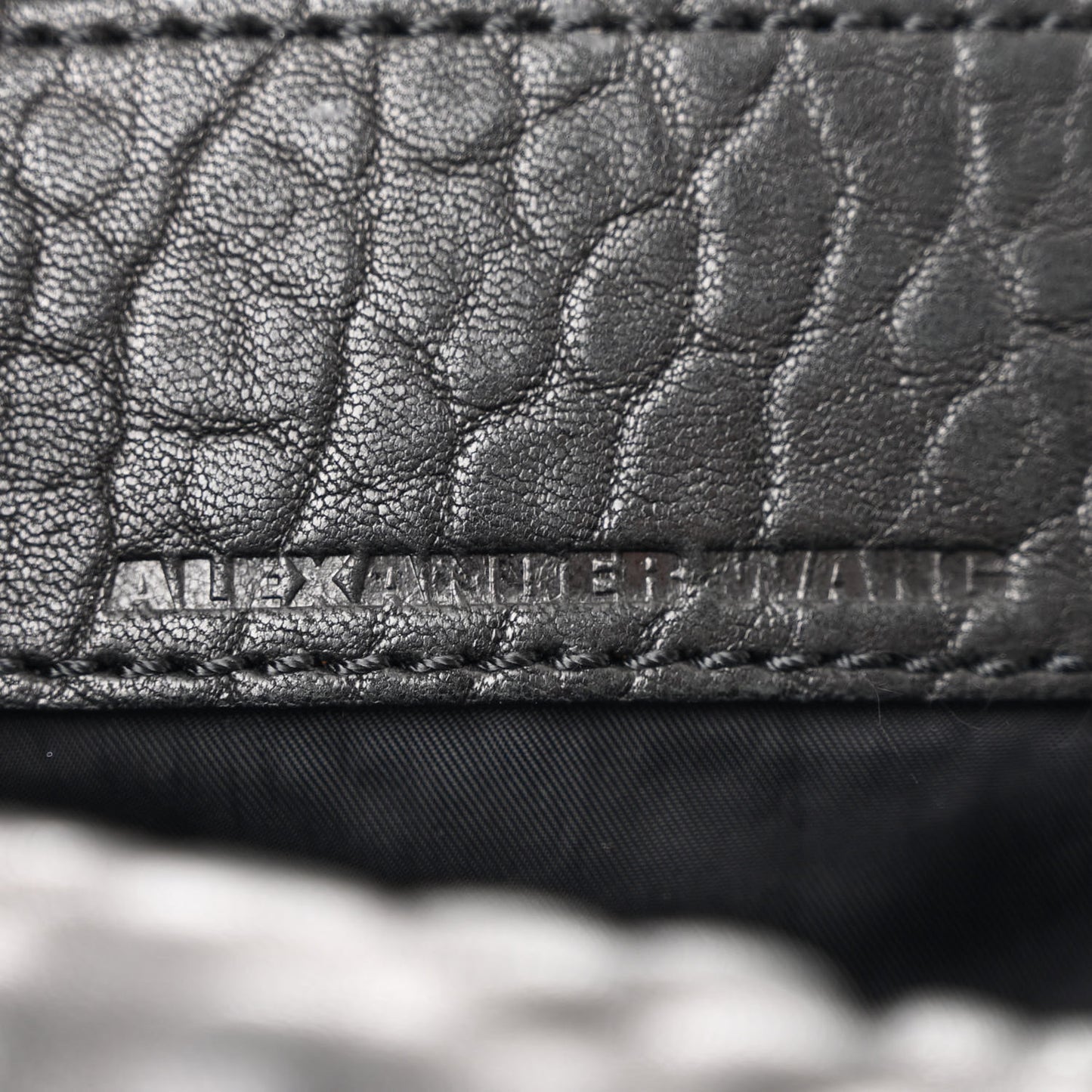 Pebbled Lambskin Rockie Black Matte Black Hardware