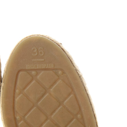 Chanel Patent Calfskin Crystal CC Espadrilles 36 White Black 10 of 12