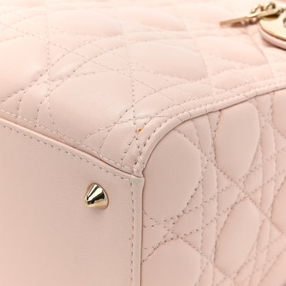 Christian Dior Lambskin Cannage Medium Lady Dior Light Pink 11 of 12