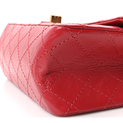 Chanel Aged Calfskin Quilted 2.55 Reissue Mini Flap Red 10 of 10