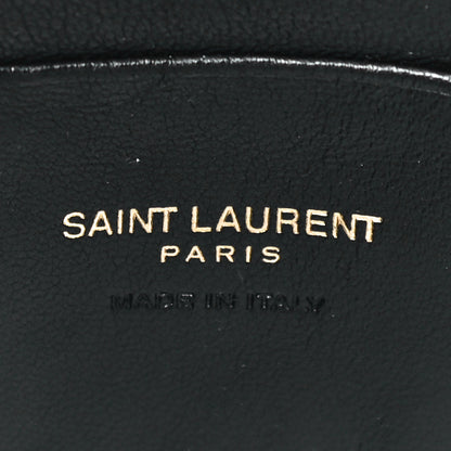 Saint Laurent Grain De Poudre Matelasse Monogram Mini Lou Camera Bag Dark Beige 6 of 11