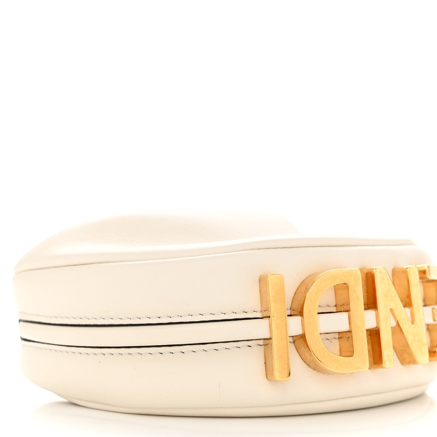 Fendi Vitello Grace Matte Nano Fendigraphy Hobo Charm White Ice 10 of 13