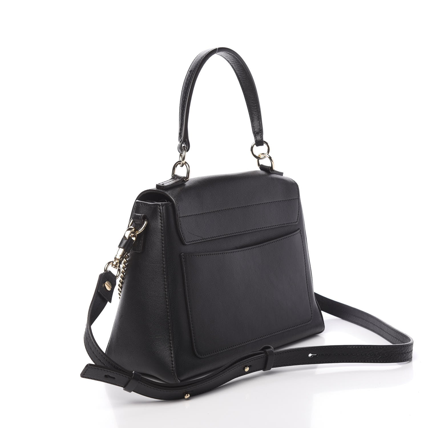 Chloe Calfskin Small Faye Day Shoulder Bag Black 4 of 11