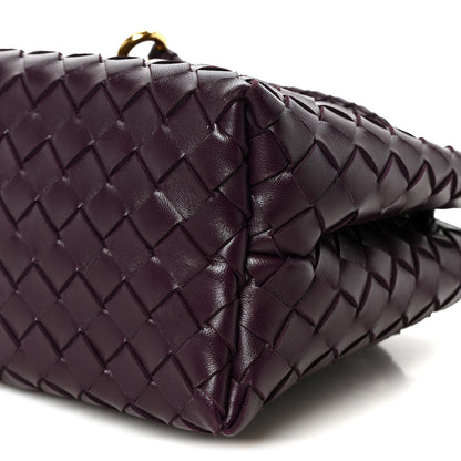 Bottega Veneta Nappa Intrecciato Small East West Andiamo Shoulder Bag Dark Mystic 12 of 12