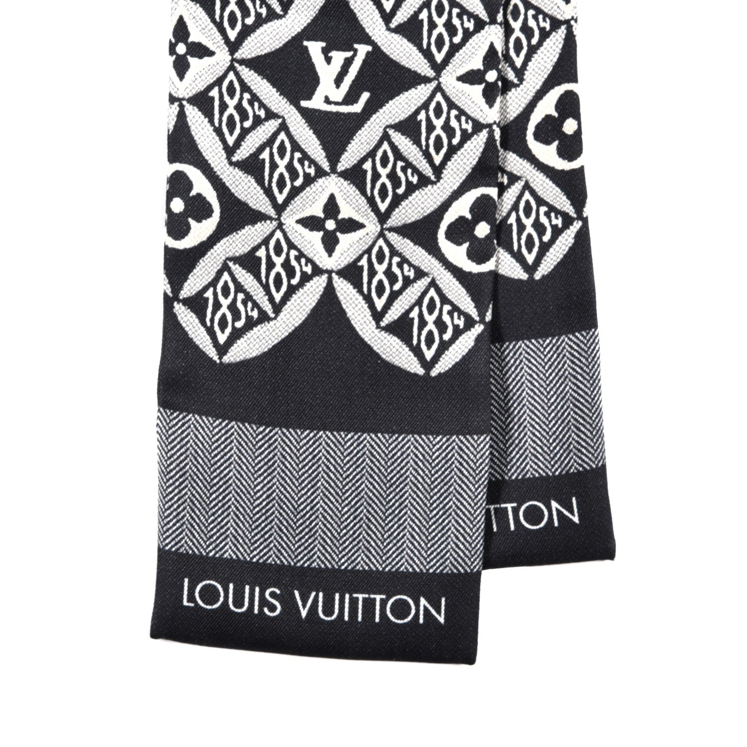 Louis Vuitton Silk Since 1854 Bandeau Gris 2 of 3
