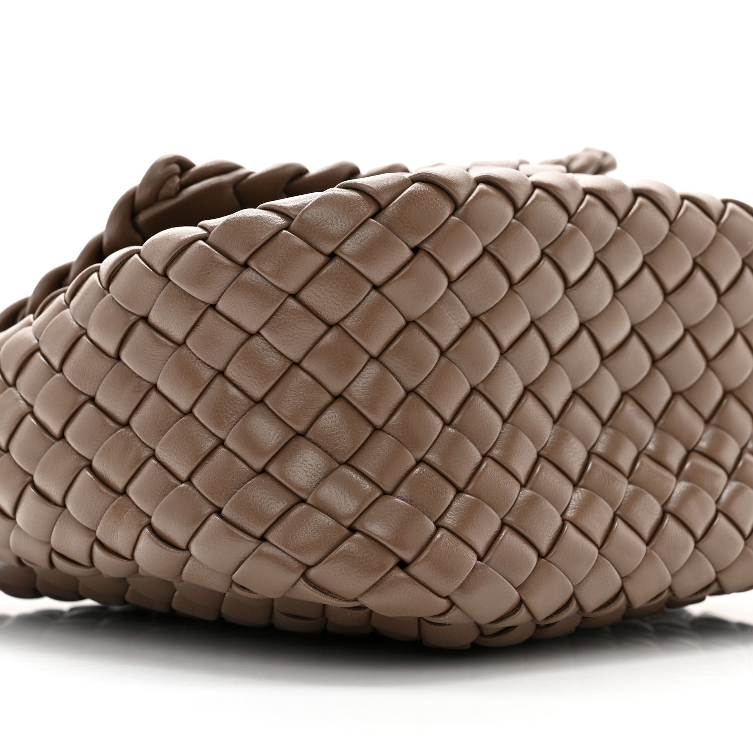 Bottega Veneta Nappa Intreccio Mini Cobble Shoulder Bag Taupe Grey 9 of 10