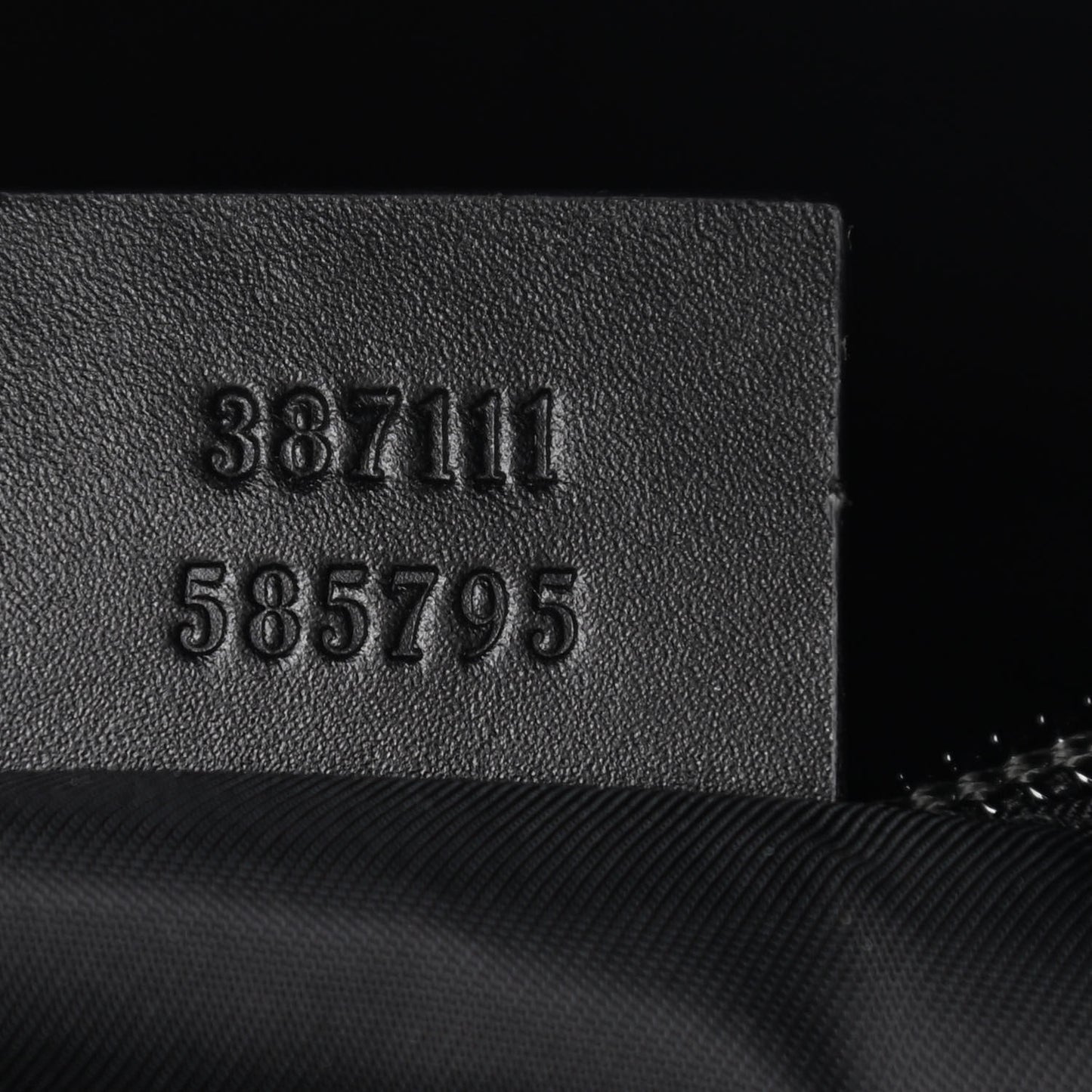 GG Supreme Monogram Web Messenger Bag Black