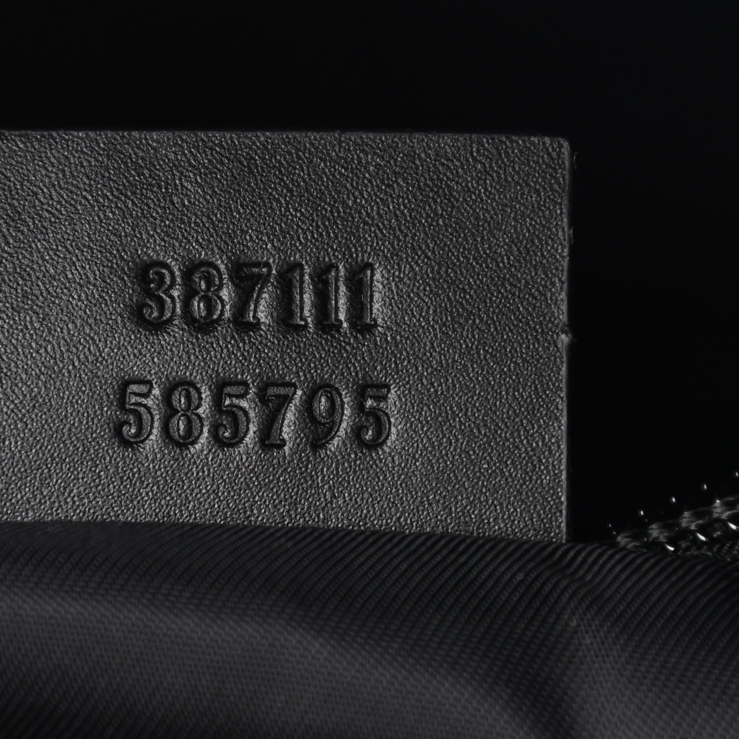 Gucci GG Supreme Monogram Web Messenger Bag Black 6 of 9