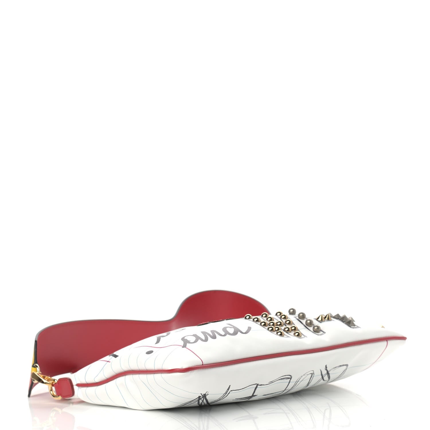 Dolce & Gabbana Calfskin All I Need is Love and Wifi Shoulder Bag White Multicolor 4 of 8