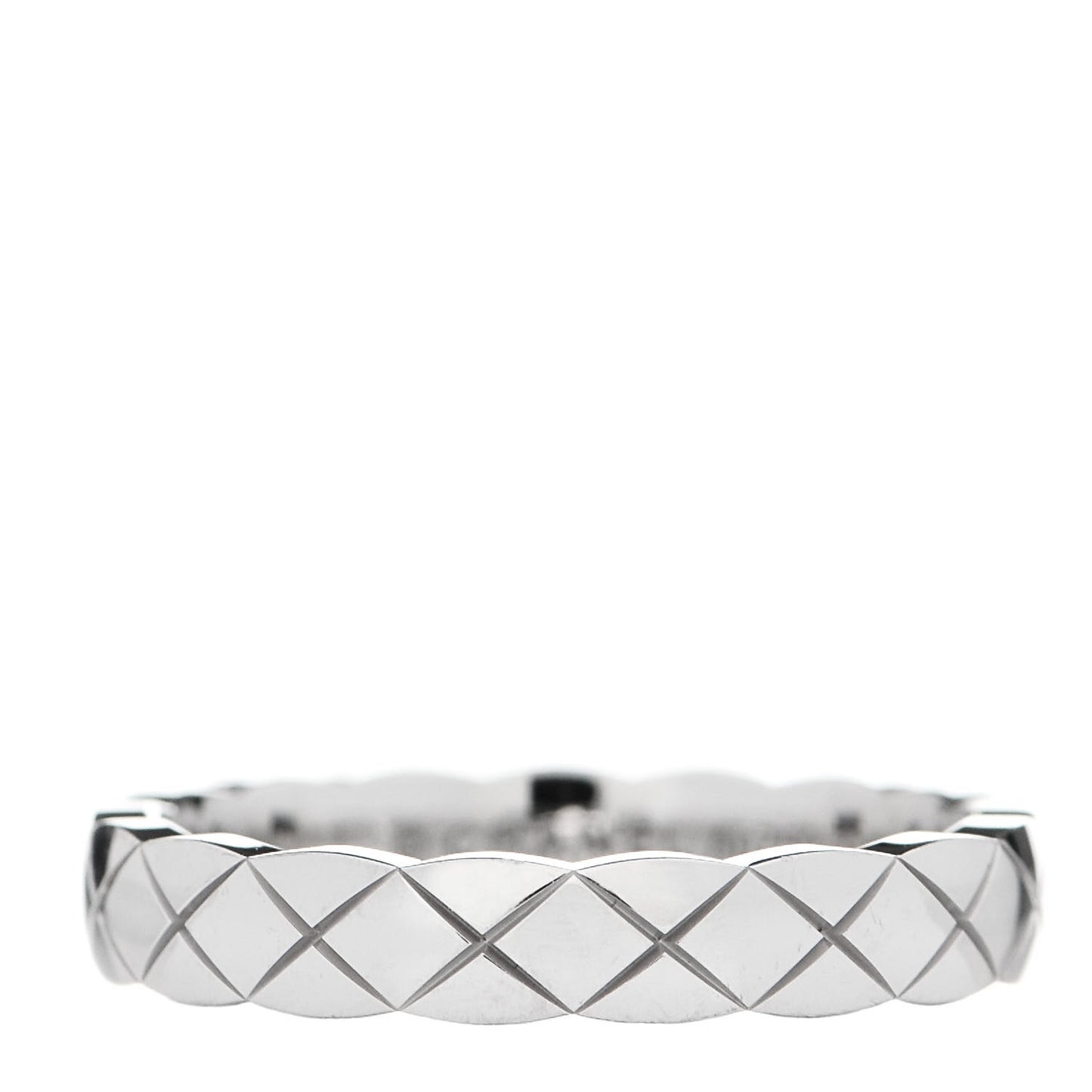 18K White Gold Mini Coco Crush Ring 49 5
