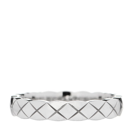 Chanel 18K White Gold Mini Coco Crush Ring 49 5 1 of 6
