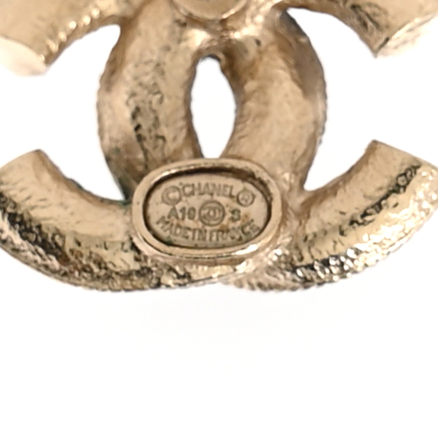Chanel Metal Pearl Enamel CC Earrings Gold Black 4 of 5