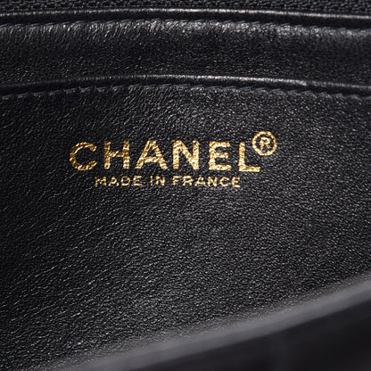 Chanel Lambskin Quilted Crystal Chocolate Bar Charm Flap Black 6 of 8