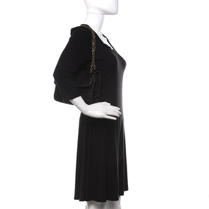 Judith Leiber Calf Hair Embroidered Shoulder Bag Black 2 of 10