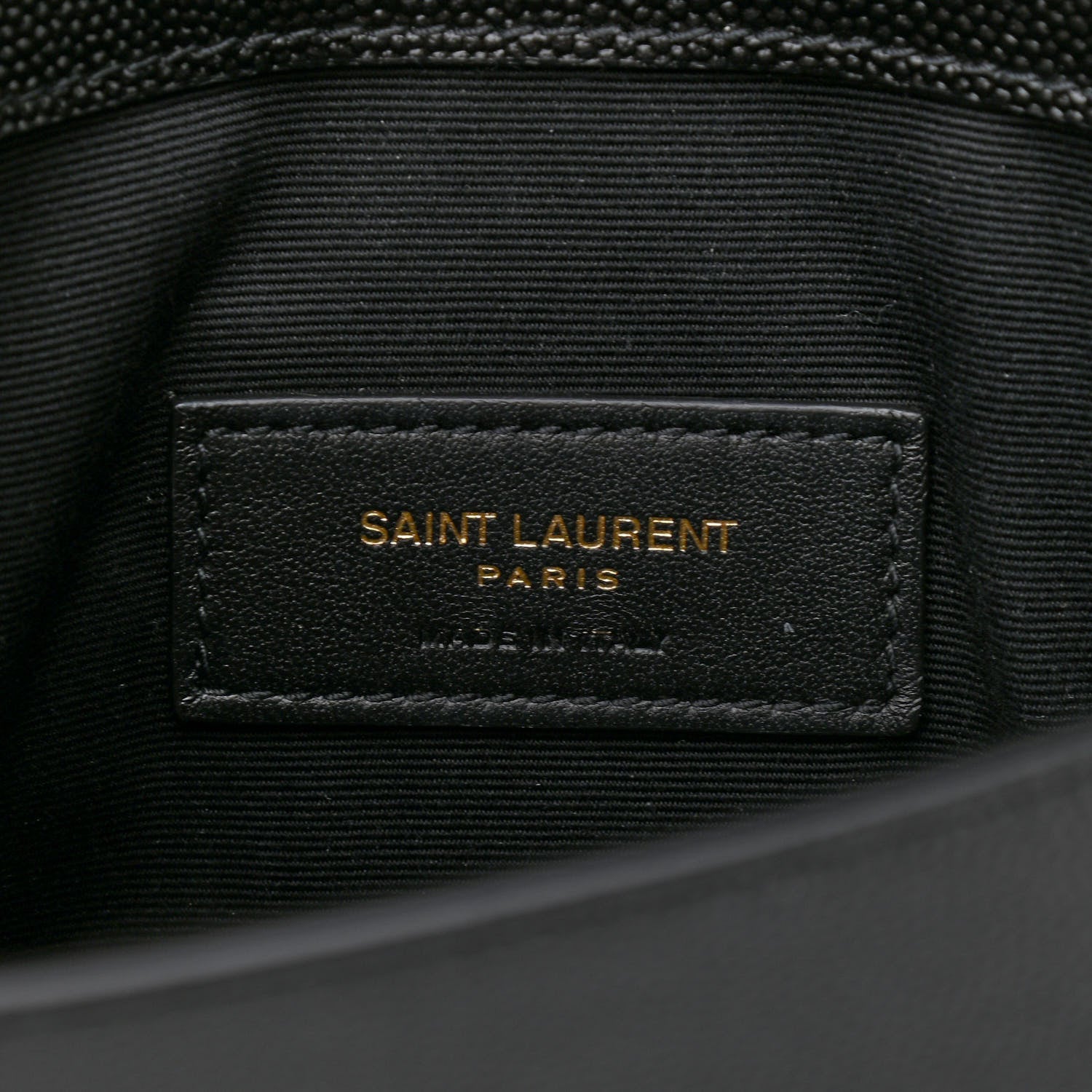 Saint Laurent Grain De Poudre Uptown Pouch Black 6 of 7