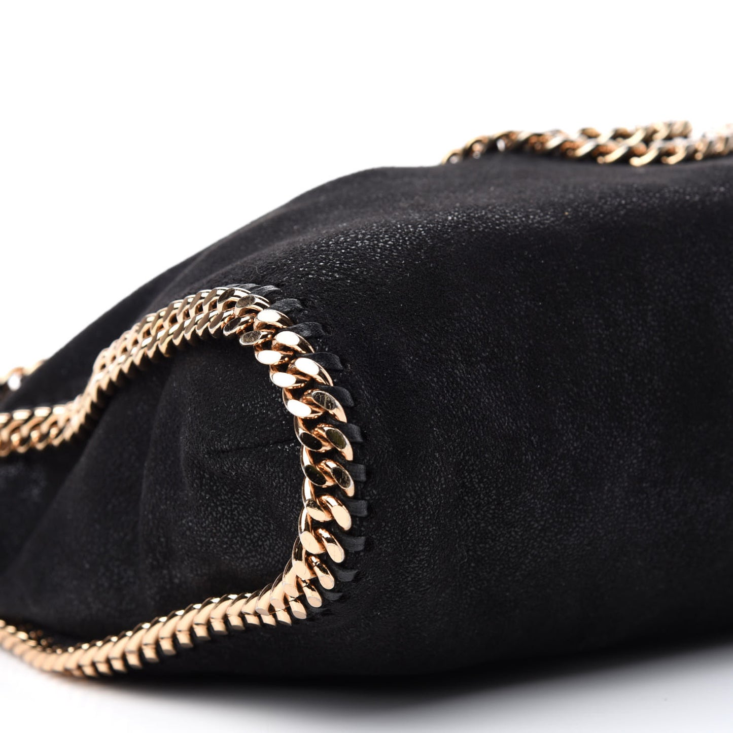 Shaggy Deer Falabella Fold Over Tote Black
