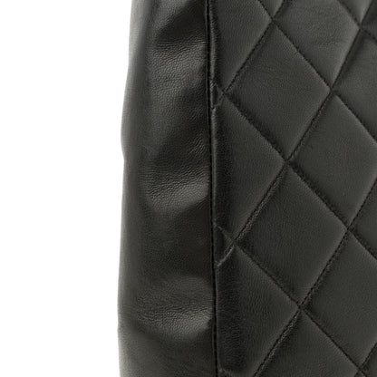Chanel Lambskin Quilted Double Pocket Shoulder Bag Black 14 of 14