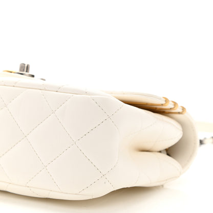 Chanel Lambskin Quilted Small Coco Clips Single Flap White 10 of 10
